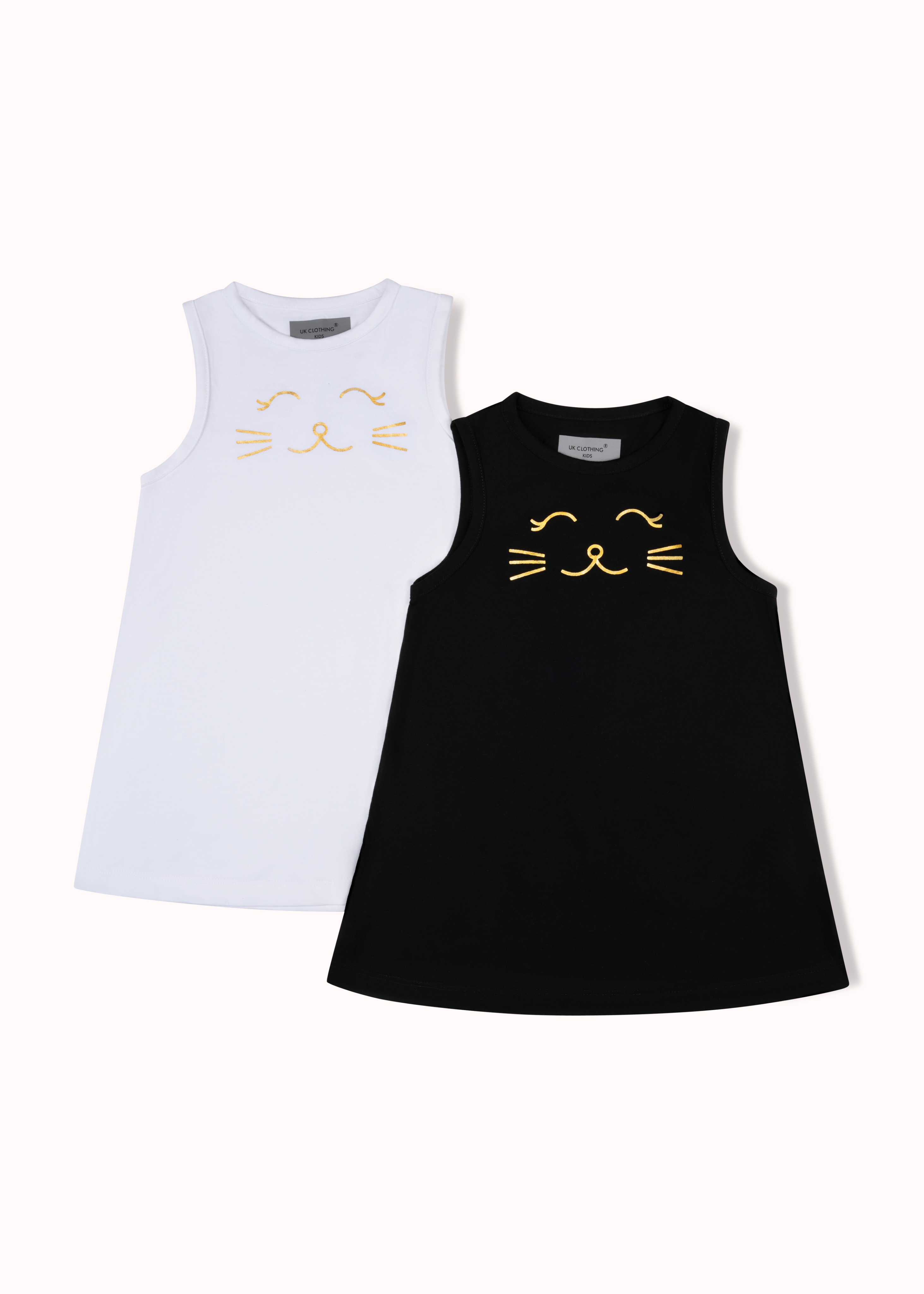 2 Pack printed A-line girls dress