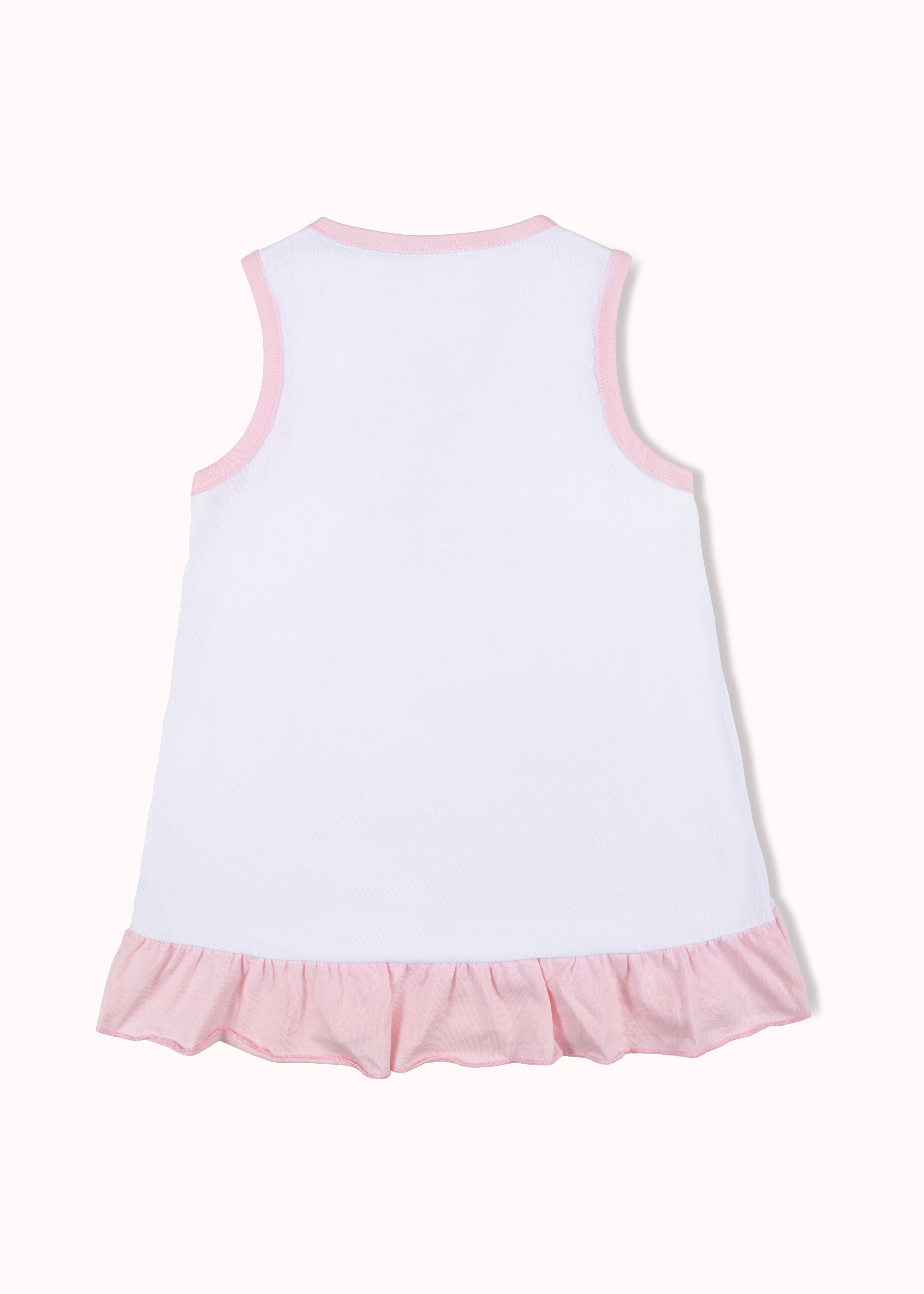 Colourblocked frill A-line girls dress