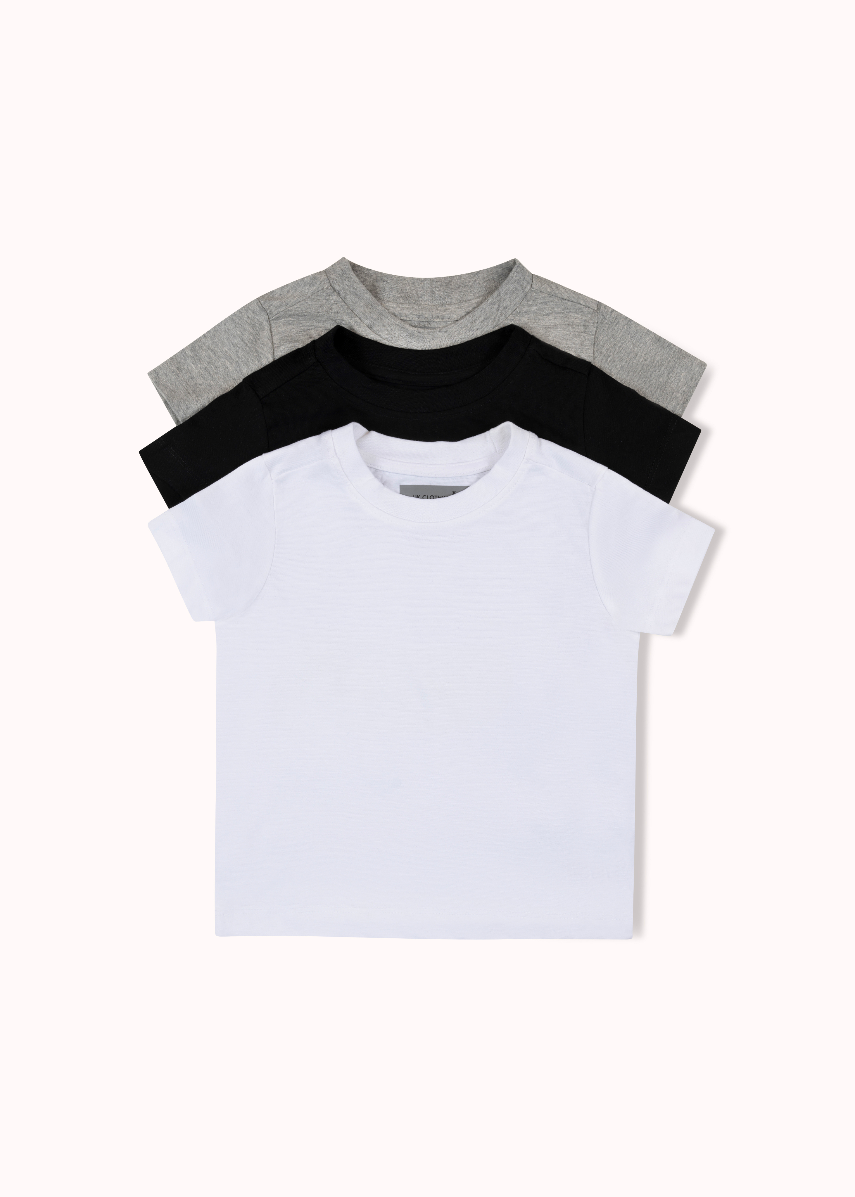 3 Pack solid boys t-shirt