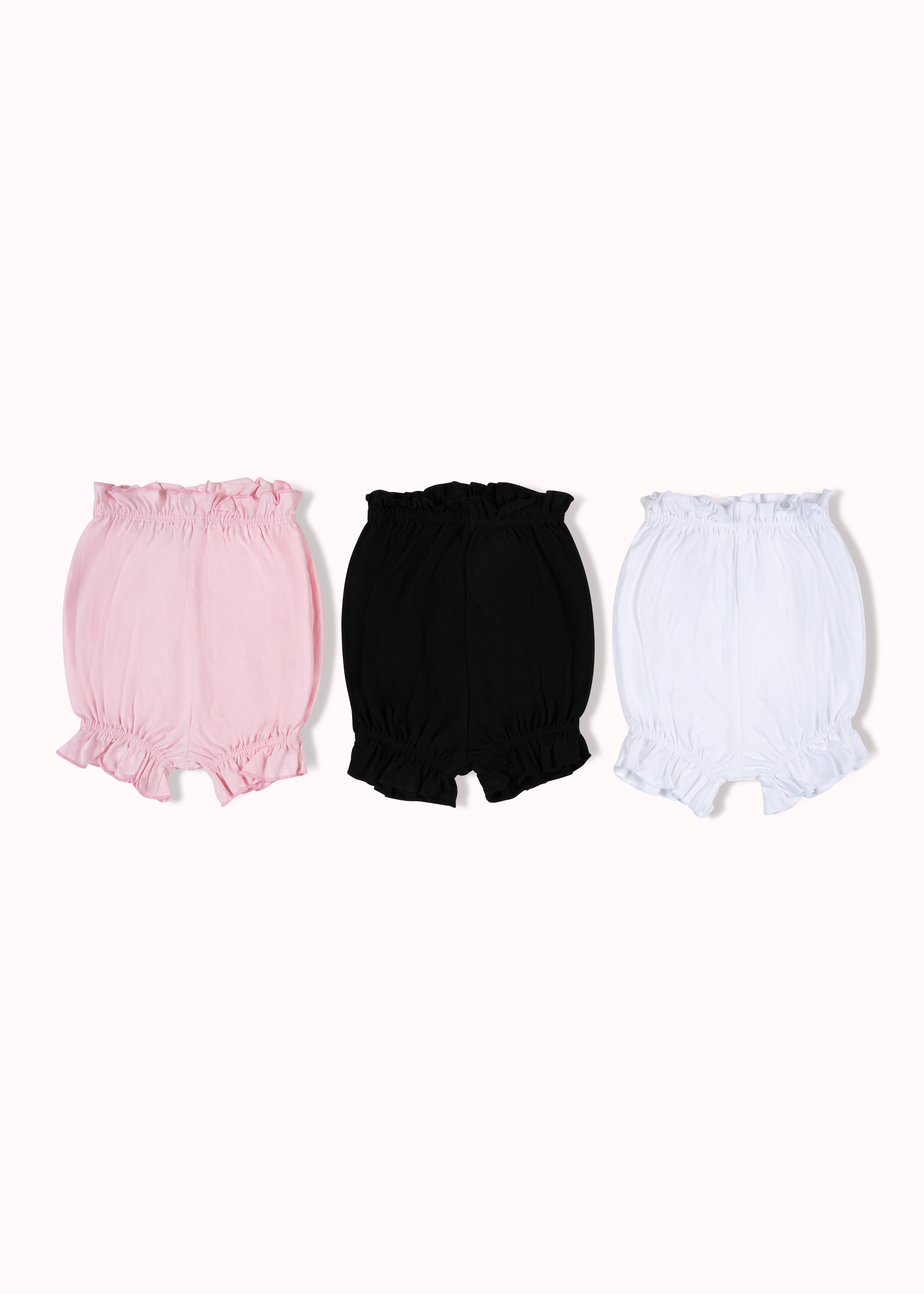 3 Pack solid girls bloomer
