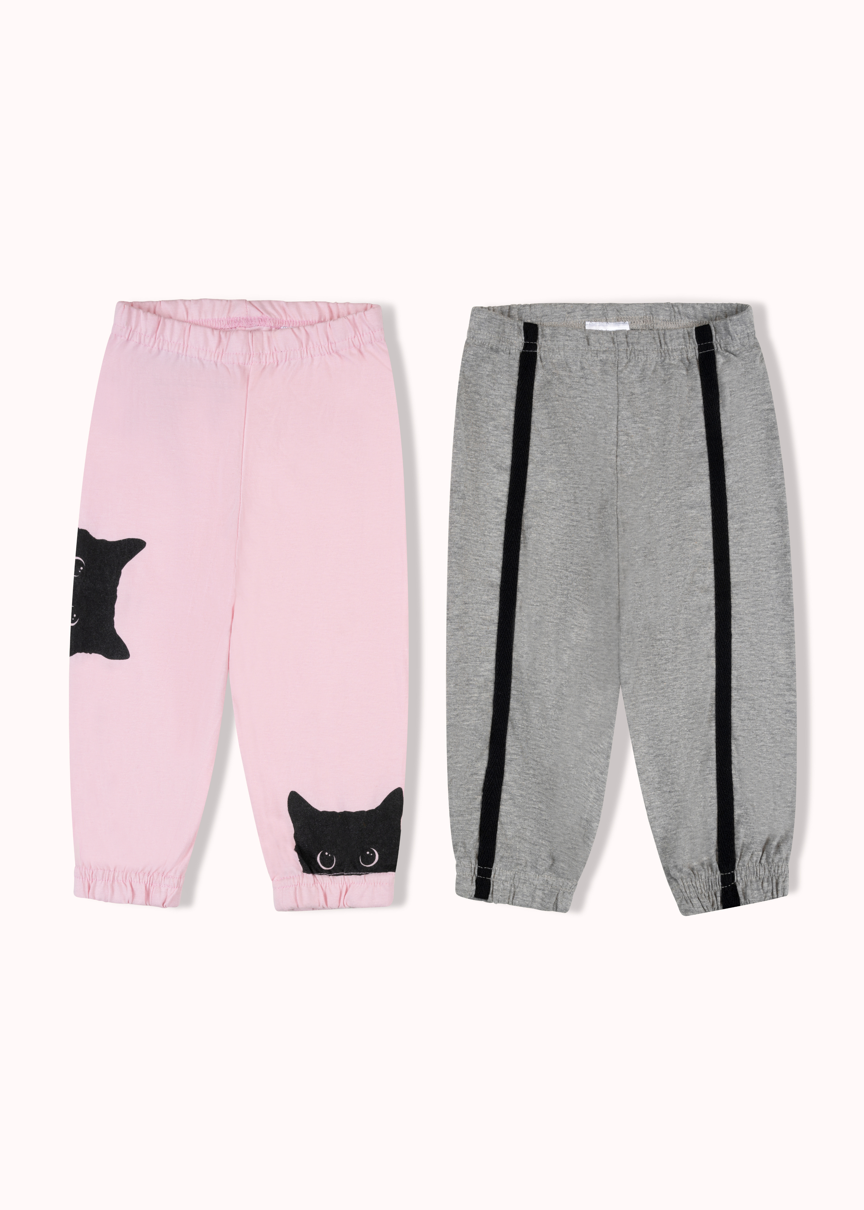 2 pack printed and tape jogger