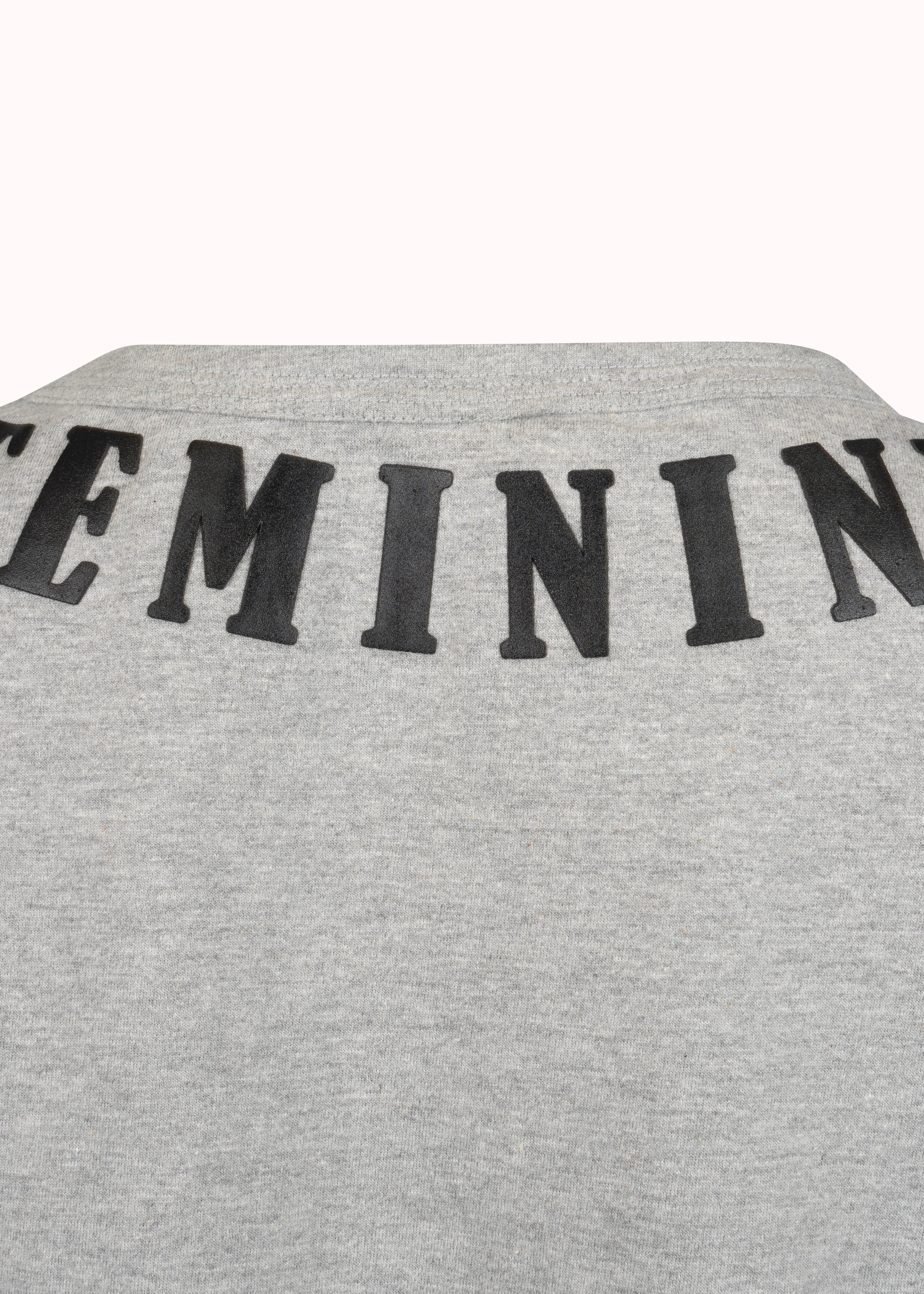 Colourblocked loop knit cotton printed sweatshirt