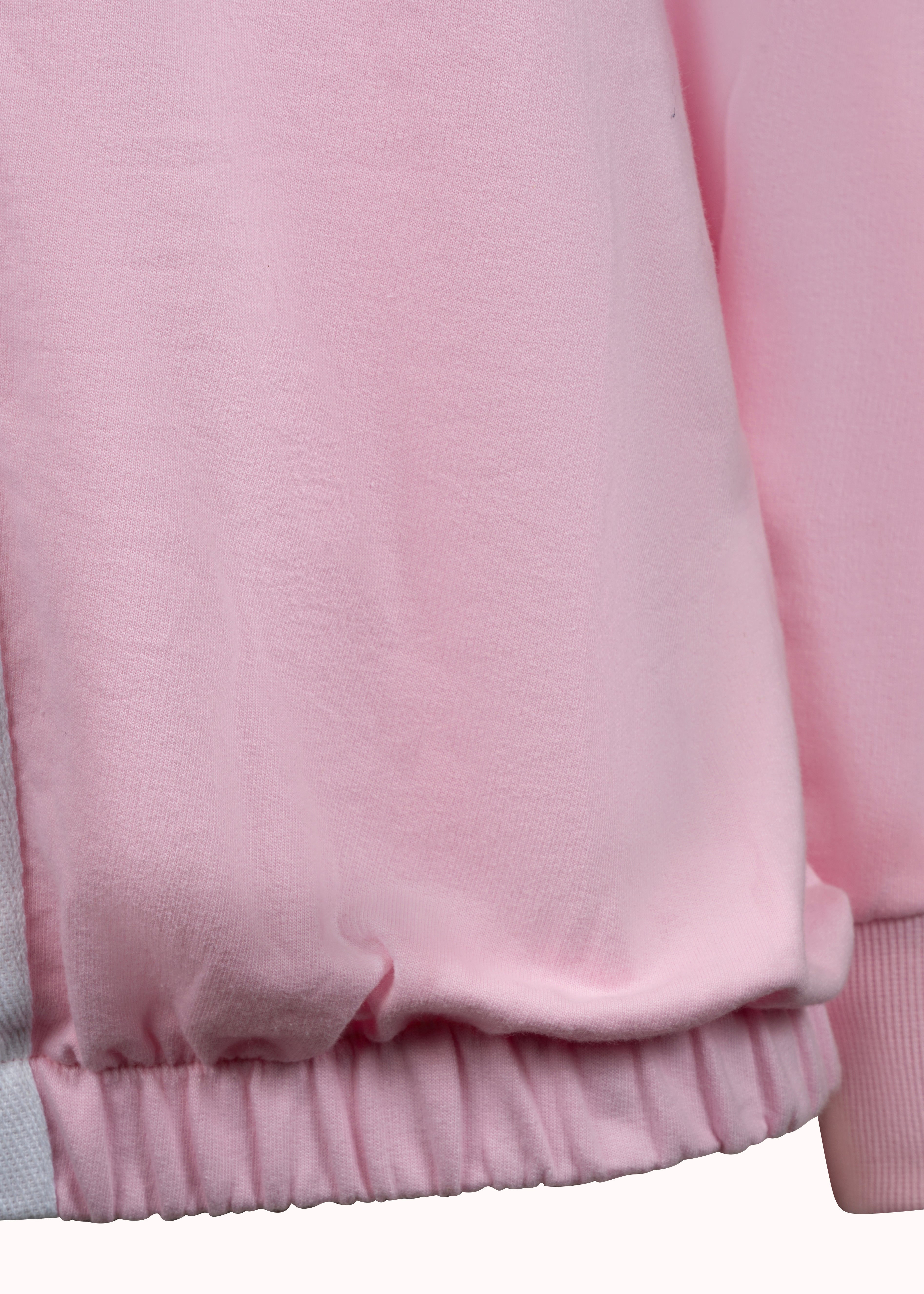 Mauve morn loop knit cotton sweatshirt