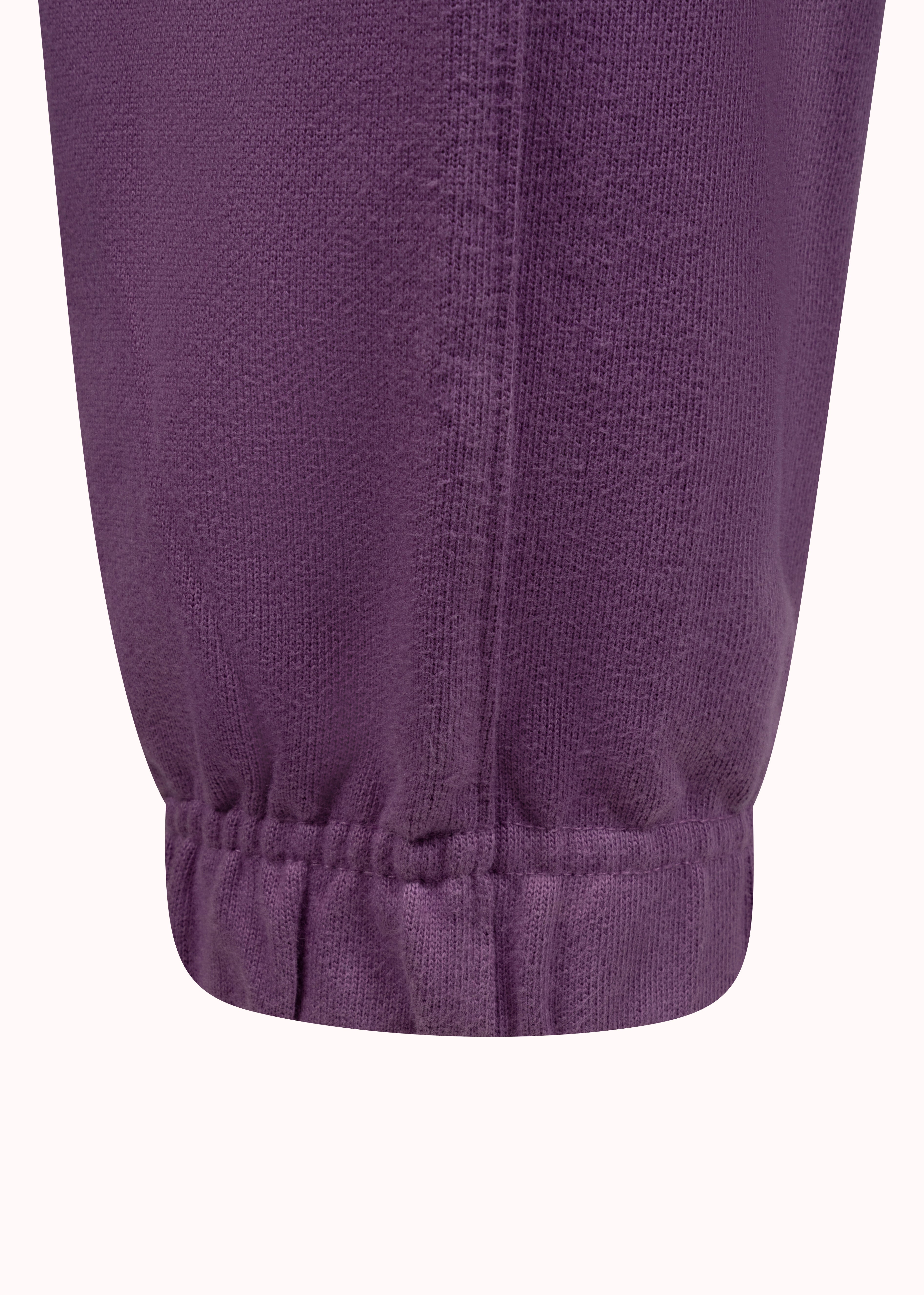 Lavender solid cotton jogger