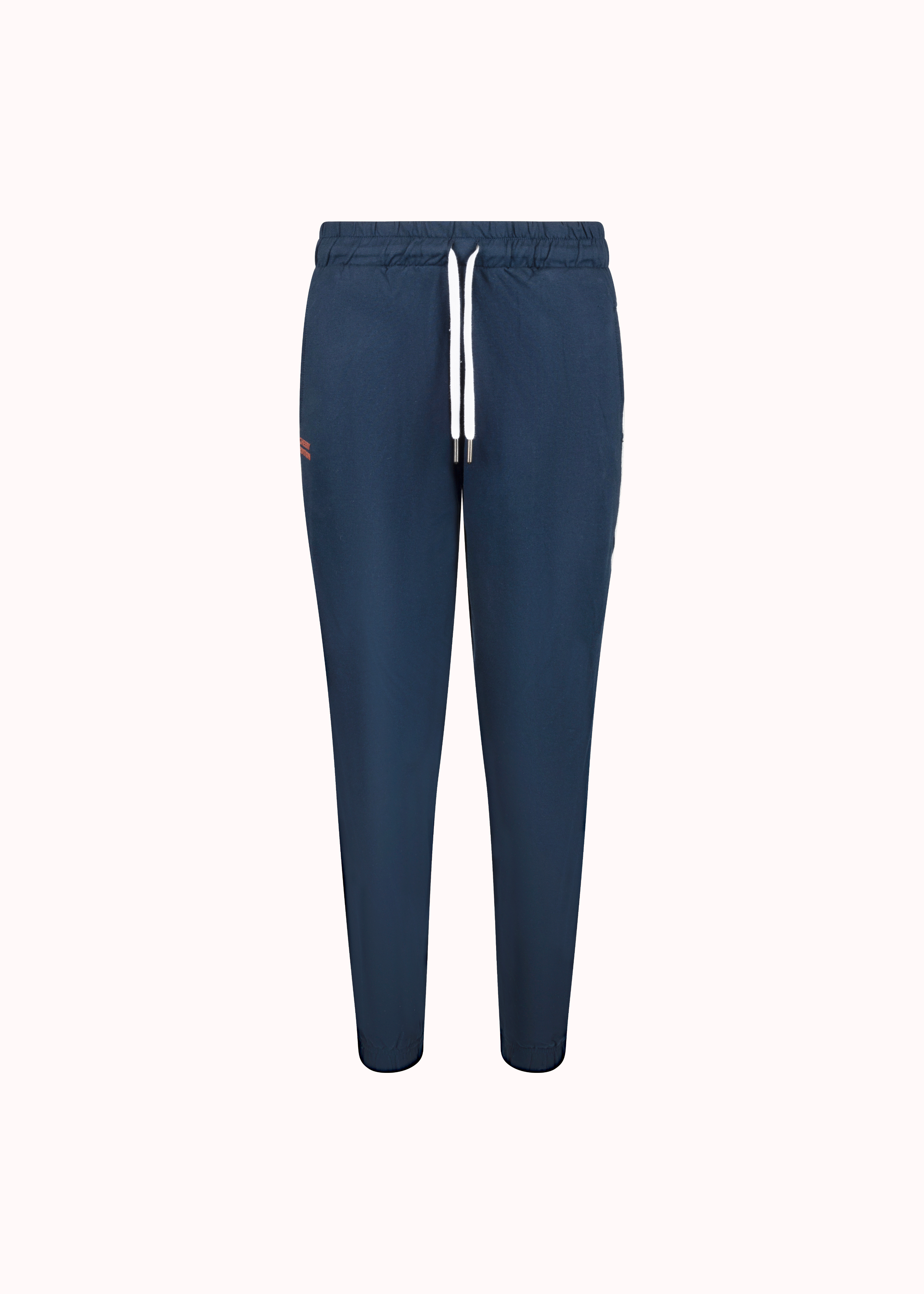 Medieval blue cut and sew cotton jogger