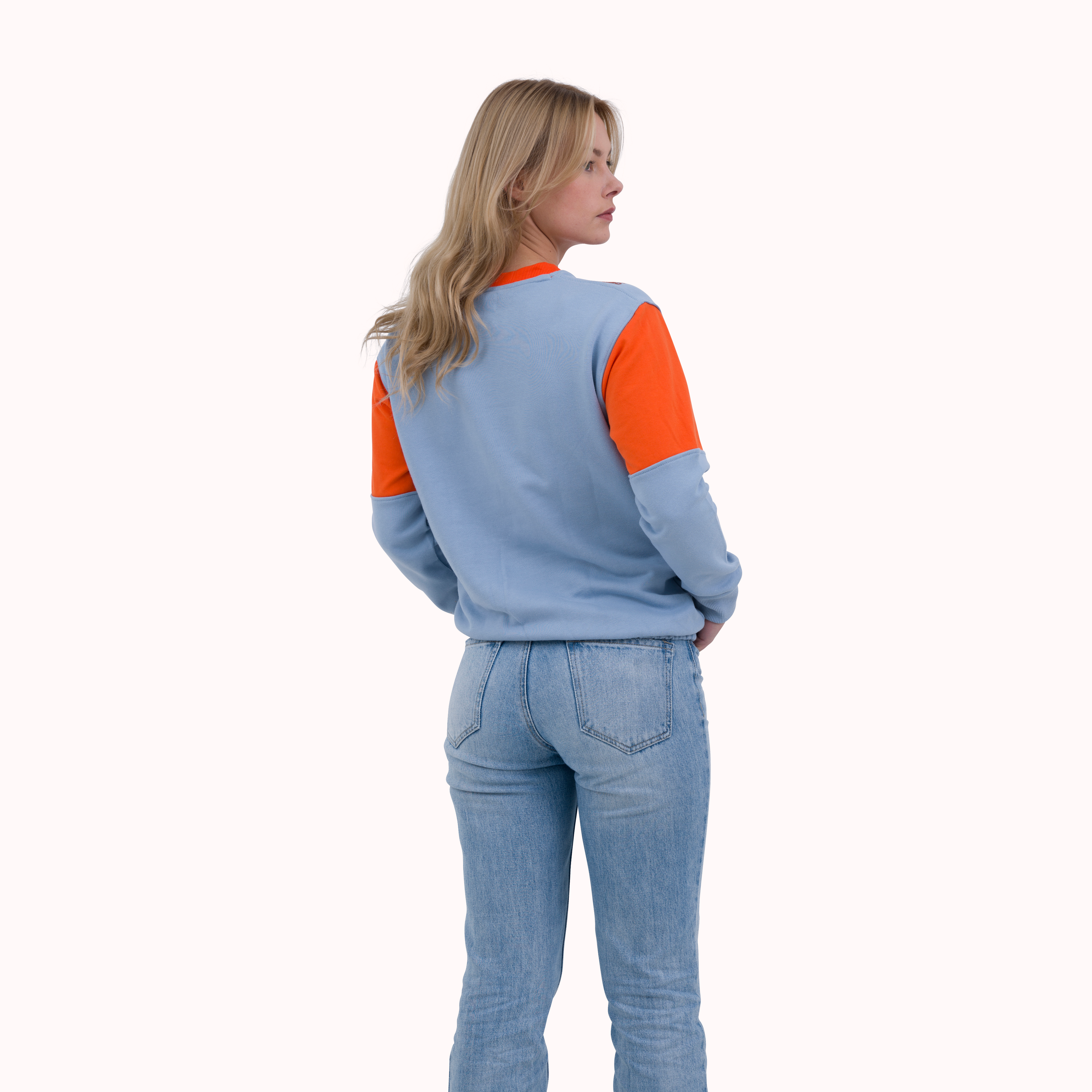 Silversky loop knit cotton printed sweatshirt