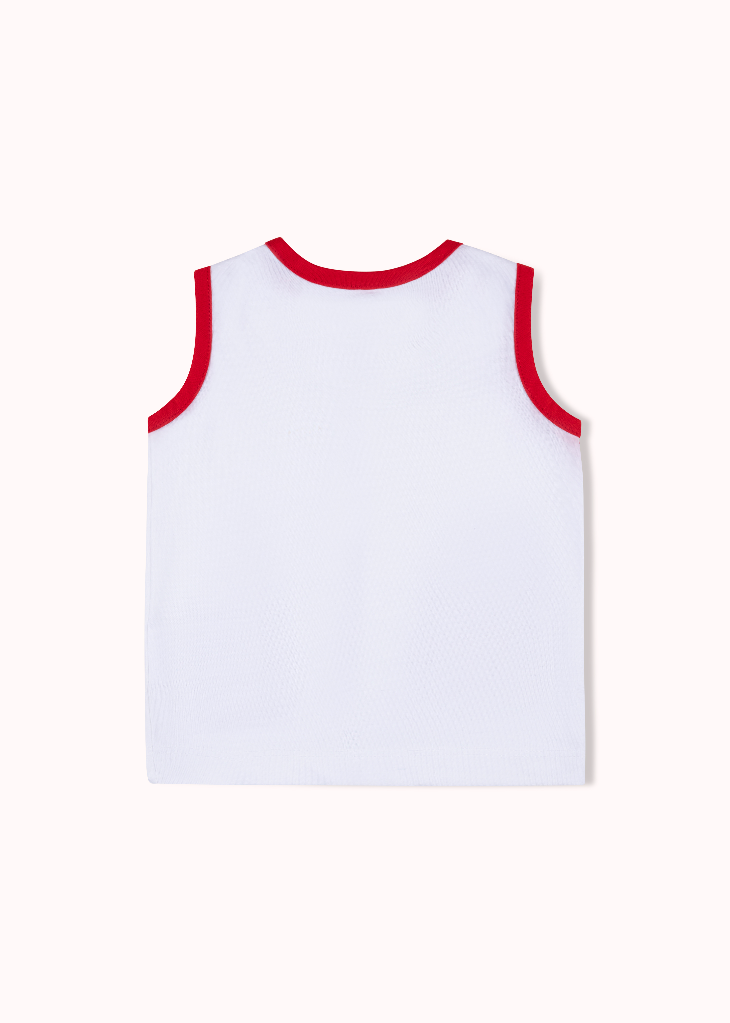 2 pack colourblocked and printed vest