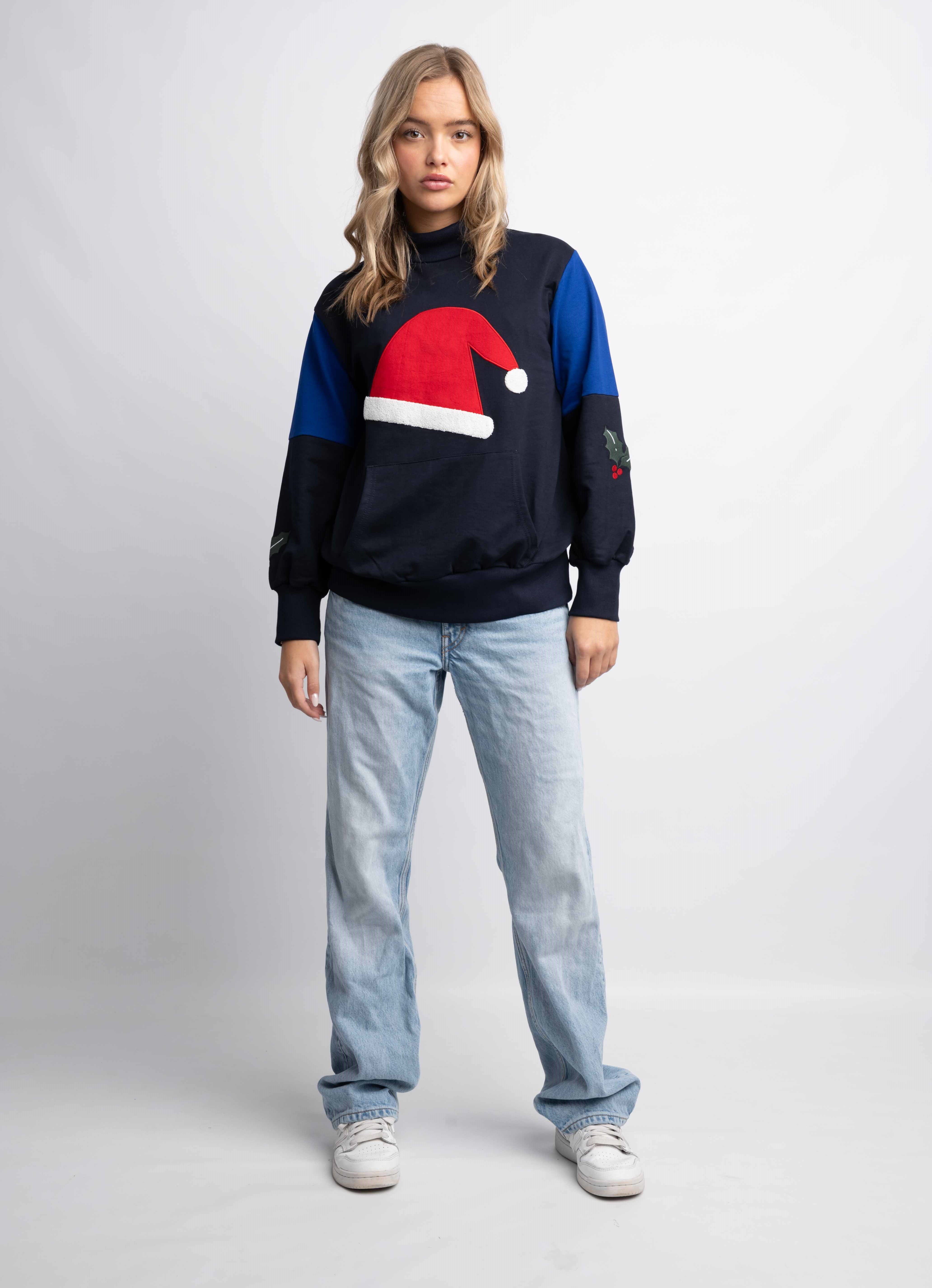 HIGH NECK CHRISTMAS SWEATSHIRT