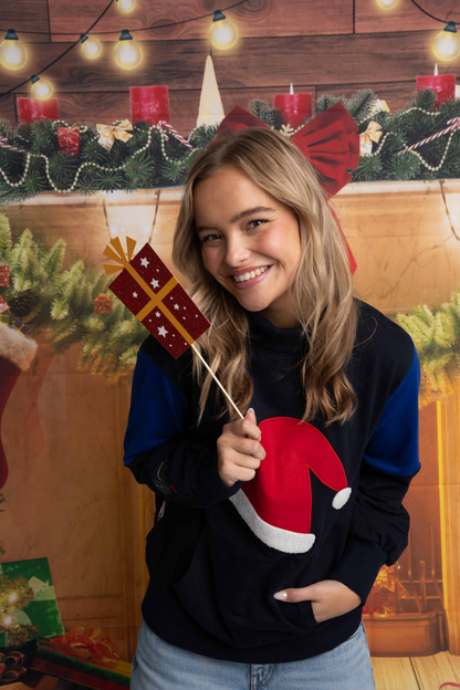 HIGH NECK CHRISTMAS SWEATSHIRT